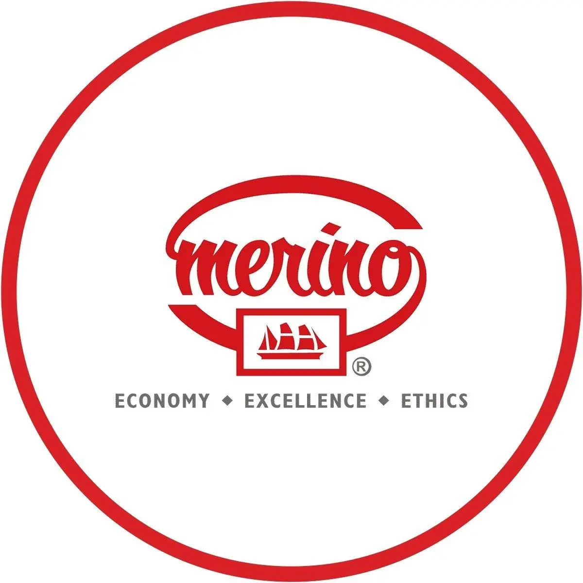Logo de Merino Laminates, superficies decorativas de alta resistencia para mobiliario residencial y corporativo fabricado por Legno.